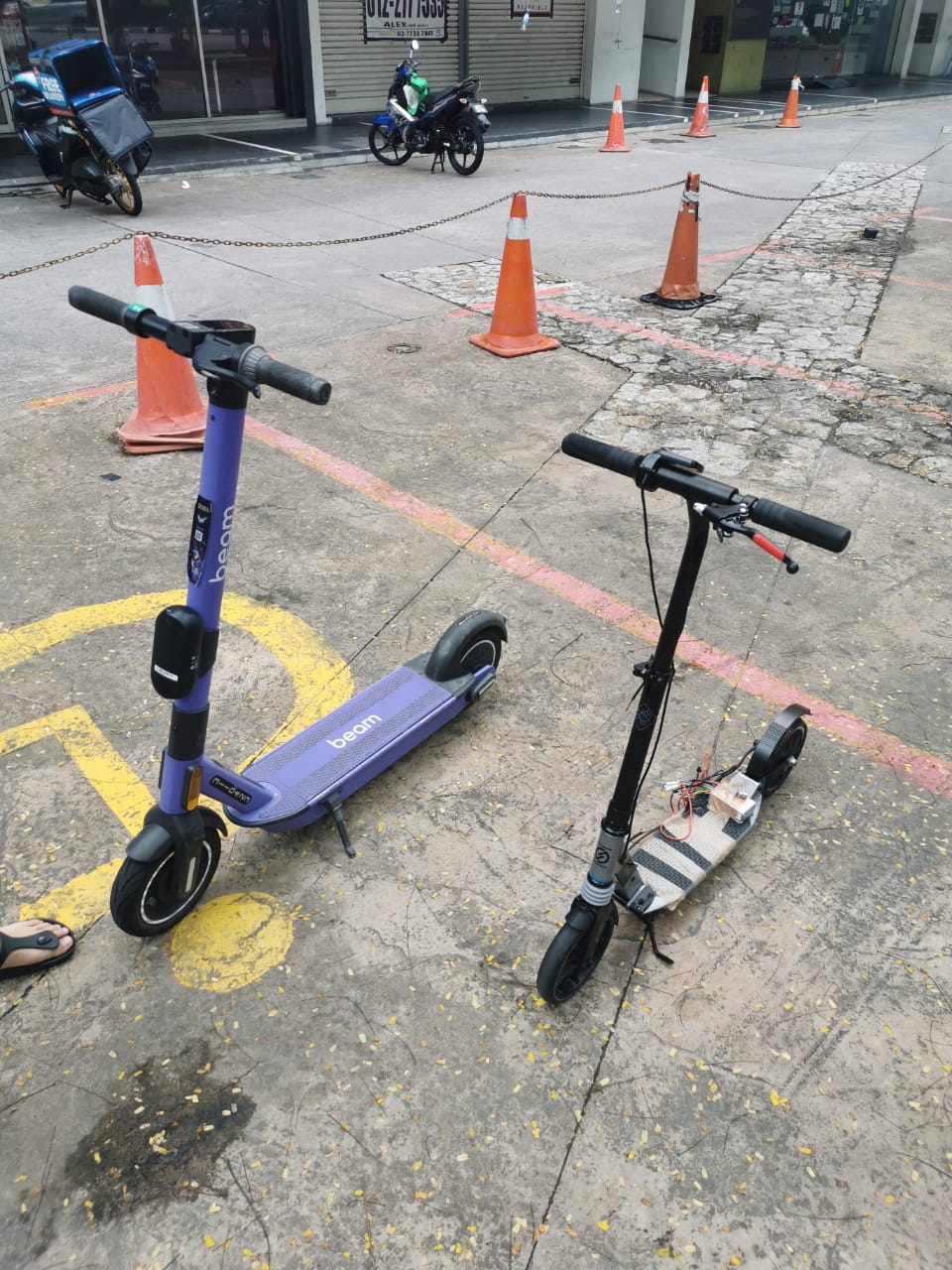 E-scooter conversion — project photograph 4